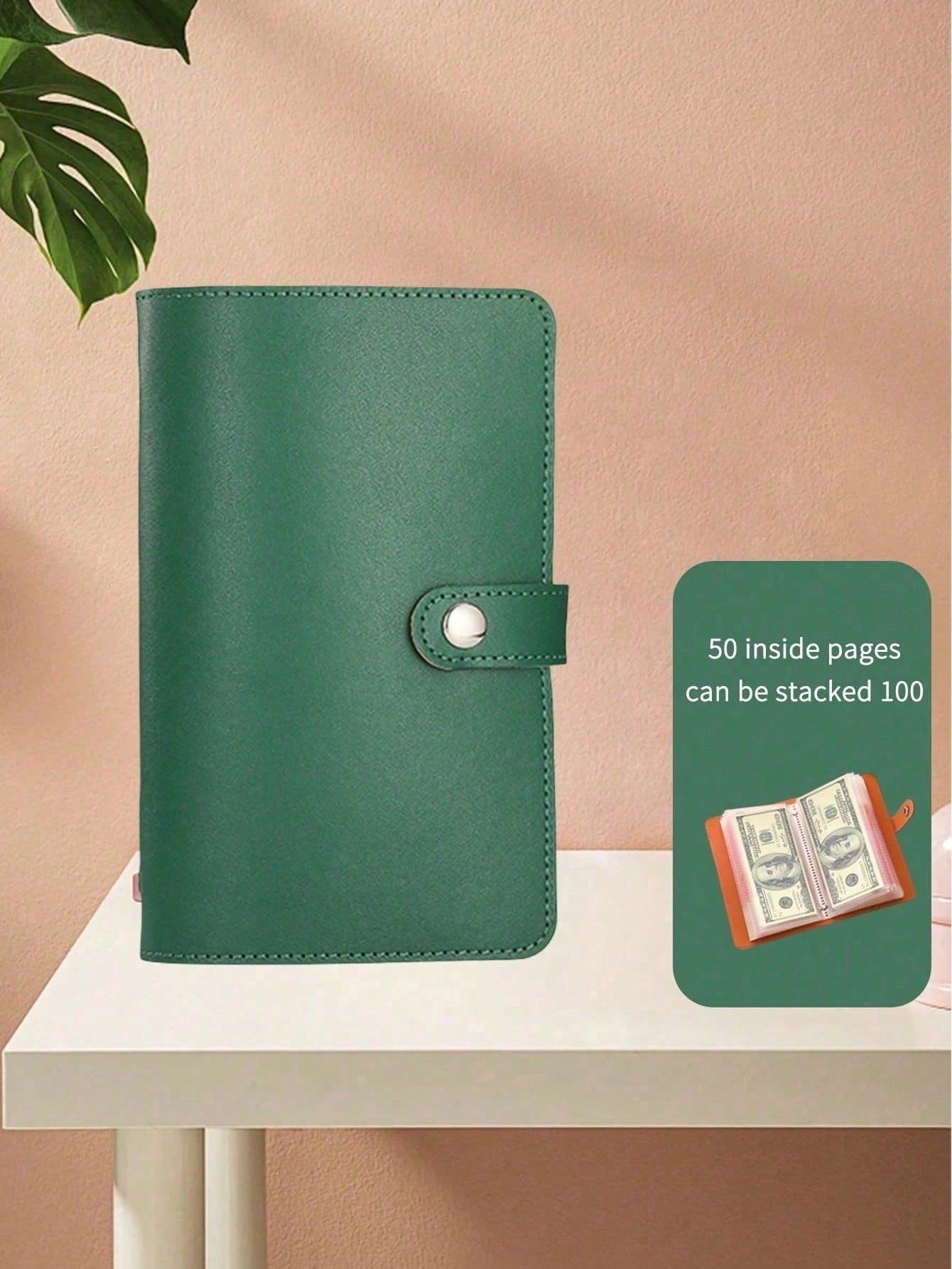 Large Capacity Cash Envelope Notebook With Banknote And Stamp Patterns, Envelope Challenge Binder, Envelope Savings Challenge Notebook, Envelope Savings Challenge Binder To Help You Achieve Your Savin