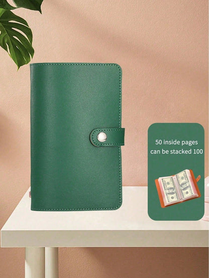 Large Capacity Cash Envelope Notebook With Banknote And Stamp Patterns, Envelope Challenge Binder, Envelope Savings Challenge Notebook, Envelope Savings Challenge Binder To Help You Achieve Your Savin