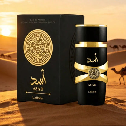 Lattafa Asad Eau De Parfum 100ml Luxury Oriental Spicy Woody Perfume For Men Long Lasting Fragrance Gift
