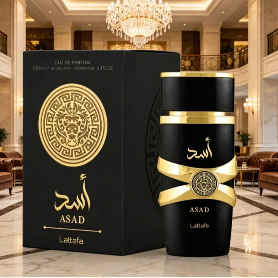 Lattafa Asad Eau De Parfum 100ml Luxury Oriental Spicy Woody Perfume For Men Long Lasting Fragrance Gift