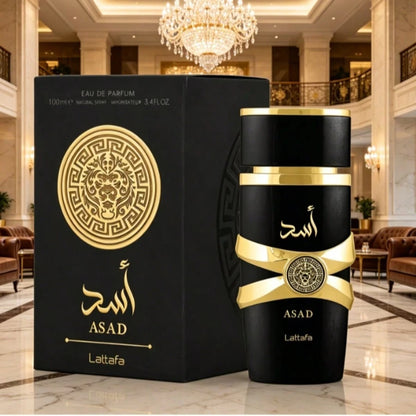 Lattafa Asad Eau De Parfum 100ml Luxury Oriental Spicy Woody Perfume For Men Long Lasting Fragrance Gift