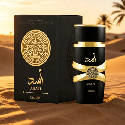 Lattafa Asad Eau De Parfum 100ml Luxury Oriental Spicy Woody Perfume For Men Long Lasting Fragrance Gift