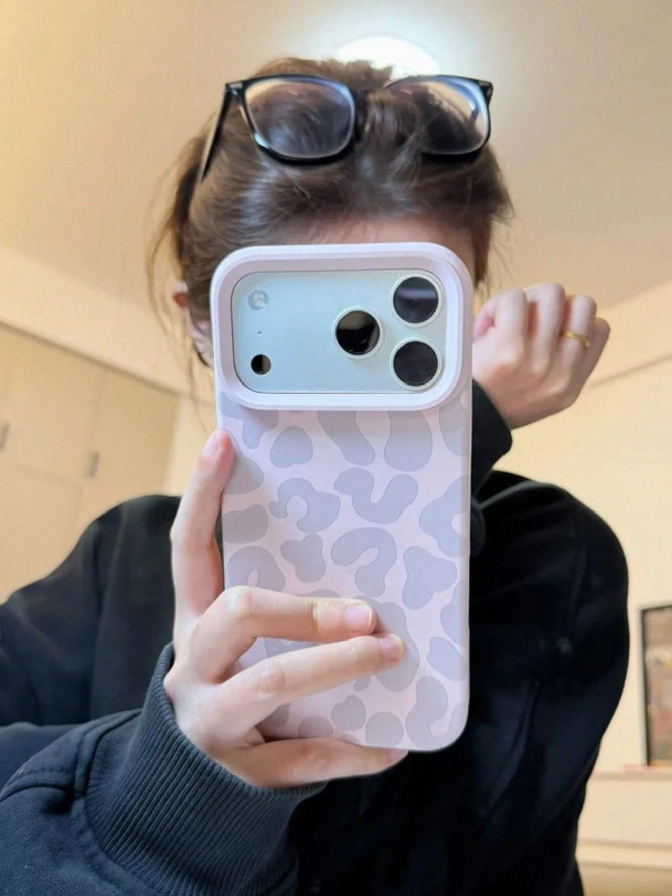 Lavender Purple Leopard Print Phone Case, Soft Matte Silicone, Shockproof Lens Protection, Full Coverage Compatible With IPhone 17 Pro Max 16 15 14 13 12 11, Soft Aesthetic