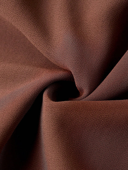 Lavishia Batwing Sleeve Ruffle Hem Romantic Elegant Dress, Suitable For Dates Dinner Bar Party, Autumn Outfit For Women All Shades Of Brown