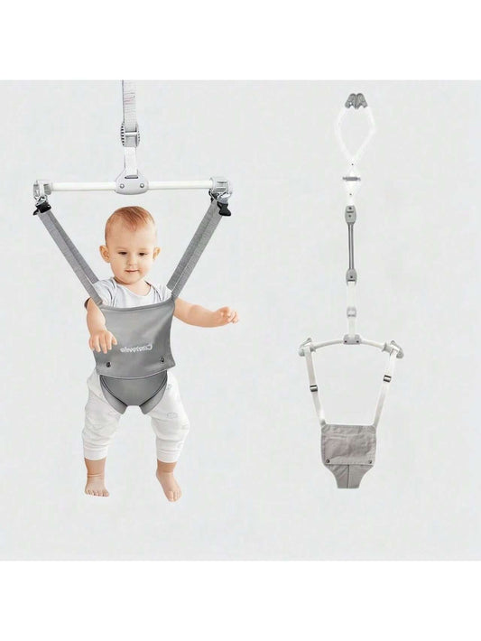 Lcchabls Baby Doorway Jumper For 6-36 Months,Portable Baby Jumper & Bouncer,Balance & Coordination Trainer,Secure Clamp,Steel Spring,Adjustable Strap,Soft Seat