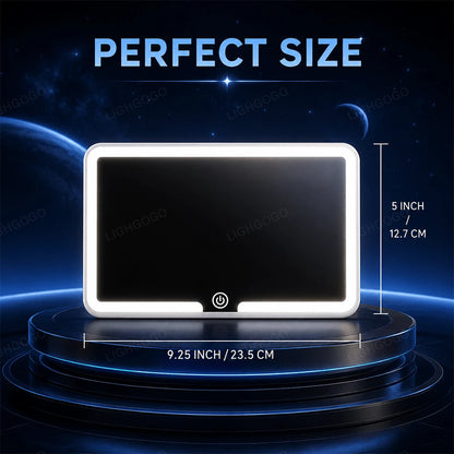LED Car Vanity Mirror With 3 Lighting Modes.