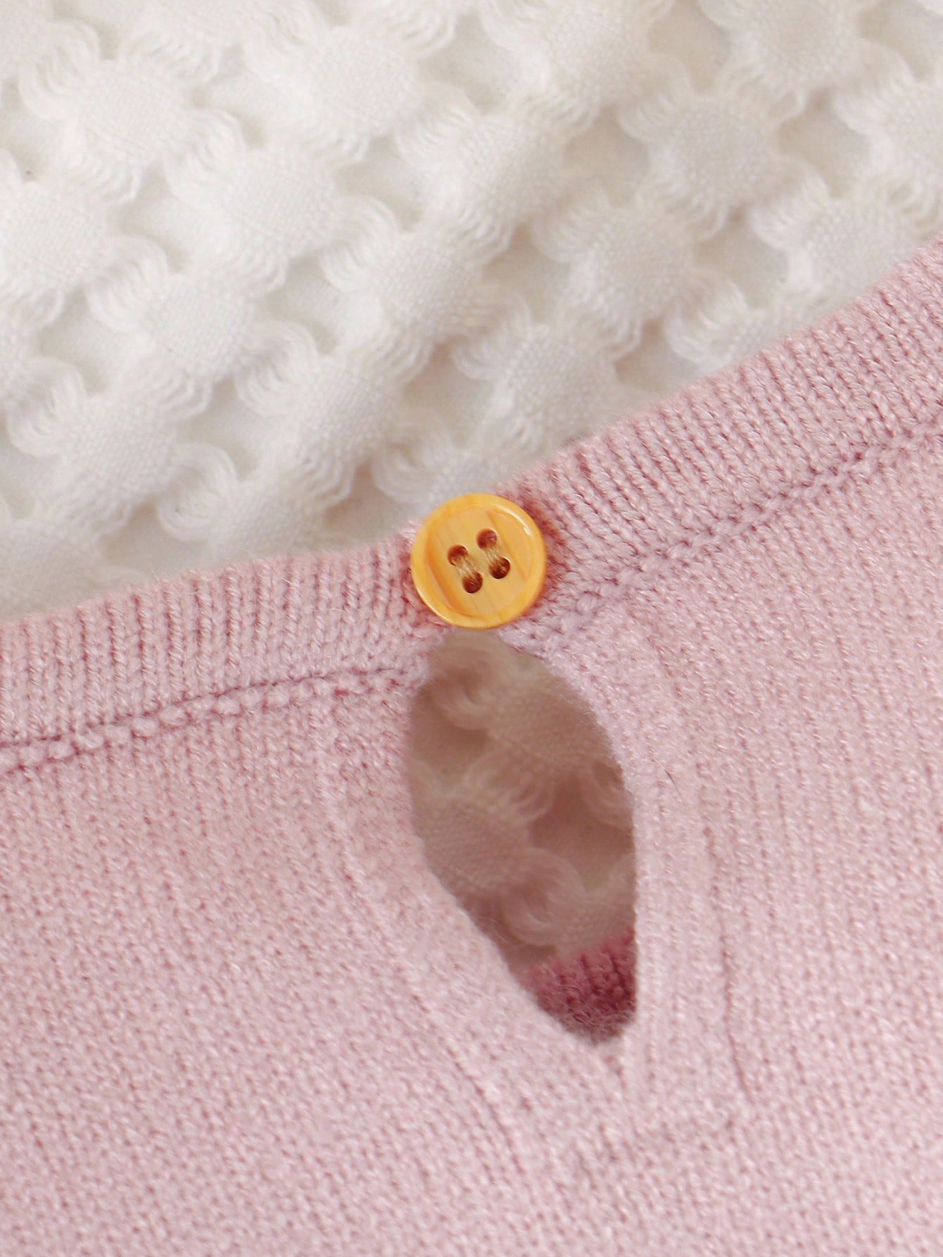Light Pink Newborn Baby Girl Floral Lace Collar Knit Romper,Long Sleeve Sweater Jumpsuit With Socks,Cozy Autumn Clothes For Baby Shower,Winter Outfit