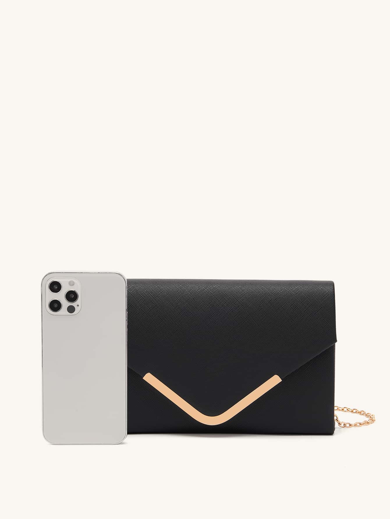 Lightweight,Business Casual Metal Decor Flap Square Bag For Teen Girls Women College Students,Rookies & White-Collar Workers Perfect For Office,College,Work,Business,Commute,Outdoors, Travel, Outings
