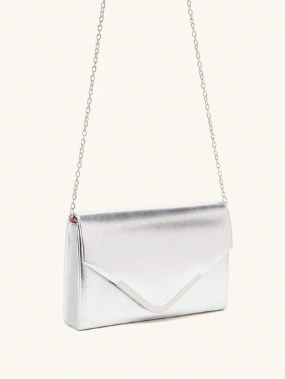 Lightweight,Business Casual Metal Decor Flap Square Bag For Teen Girls Women College Students,Rookies & White-Collar Workers Perfect For Office,College,Work,Business,Commute,Outdoors, Travel, Outings