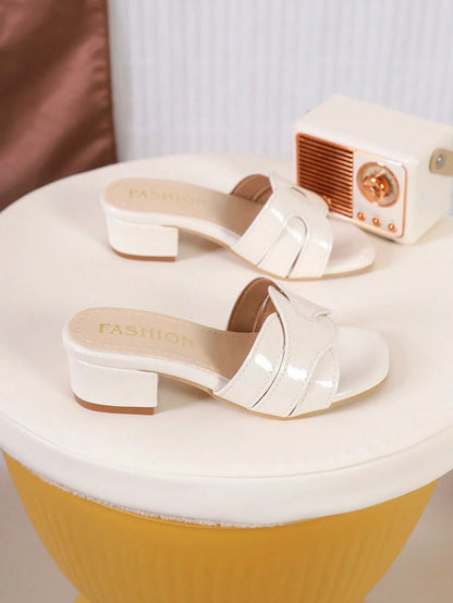 Little Girls' High Heel Sandals, Elegant Wedding And Occasion Shoes, Comfortable And Versatile, Suitable For Parties And Travel