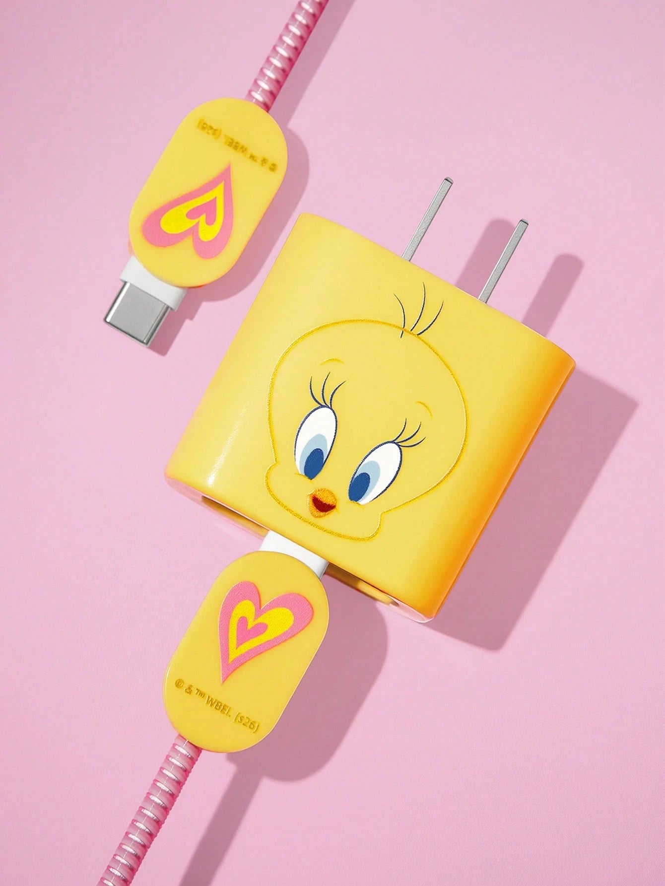 LOONEY TUNES X Data Cable Protector, Suitable For IPhone Charger, 4-Piece Set Of Mobile Phone Cable Protectors, Charger Protector (Excluding Data Cable)