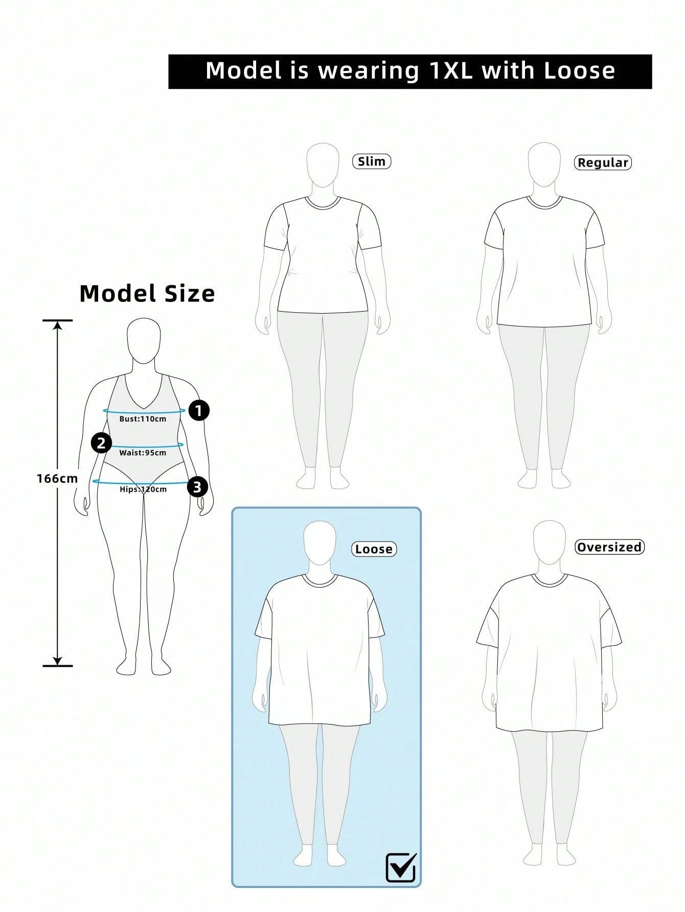 LUNE Casual Minimalist Contrast Color Seashell Craft V-Neck Short Sleeve T-Shirt For Plus Size Women, Suitable For Summer