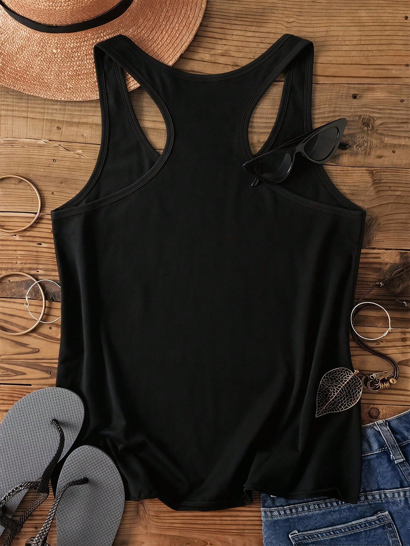 LUNE Plus Size Casual Minimalist Camisole Suitable For Summer
