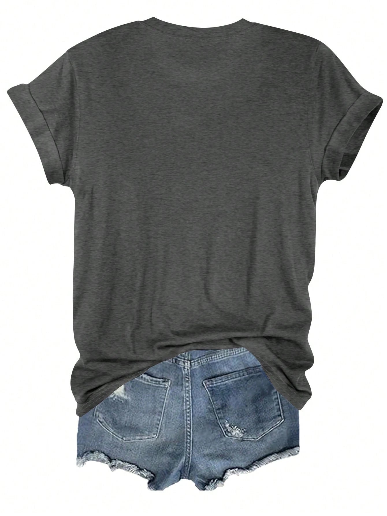 LUNE Plus Size Women Casual Floral Print T-Shirt, Summer