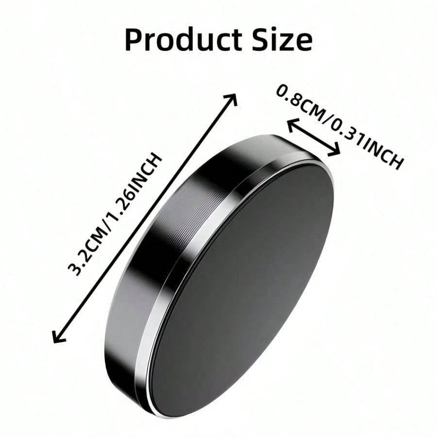 Magnetic Car Phone Holder, Adhesive Mount, No Drilling Required, Stable Suitable For Dashboard, Office Desk, Kitchen, Bedroom And More Scenarios