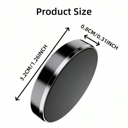 Magnetic Car Phone Holder, Adhesive Mount, No Drilling Required, Stable Suitable For Dashboard, Office Desk, Kitchen, Bedroom And More Scenarios