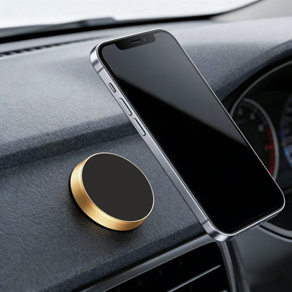 Magnetic Car Phone Holder, Adhesive Mount, No Drilling Required, Stable Suitable For Dashboard, Office Desk, Kitchen, Bedroom And More Scenarios