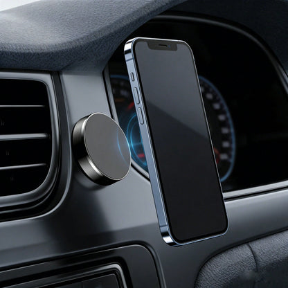 Magnetic Car Phone Holder, Adhesive Mount, No Drilling Required, Stable Suitable For Dashboard, Office Desk, Kitchen, Bedroom And More Scenarios