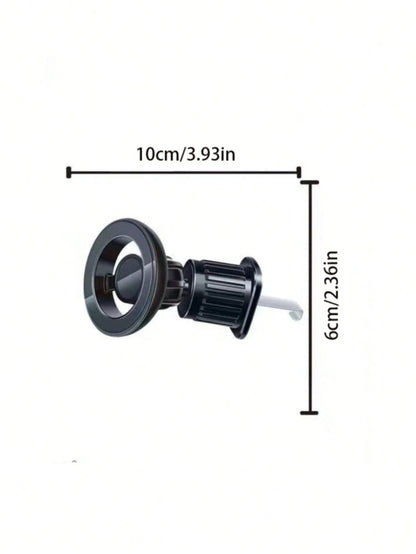 Magnetic Car Phone Holder- Strong Magnet, Adjustable Car Magnetic Phone Mount, 360° Rotating Air Vent Mount, Suitable For Smartphone Navigation, Sturdy Anti-Vibration ABS Holder, Vehicle Accessory