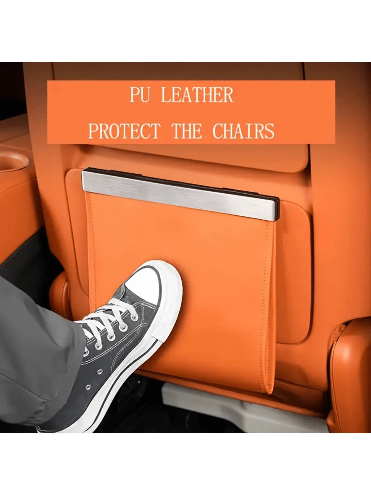 [Magnetic Car Trash Can] 1pc Magnetic PU Leather Car Trash Can- Large Space Rear Seat Garbage Bin With Multi-Functional Compartments, Easy To Fix Design, Sleek Black Exterior