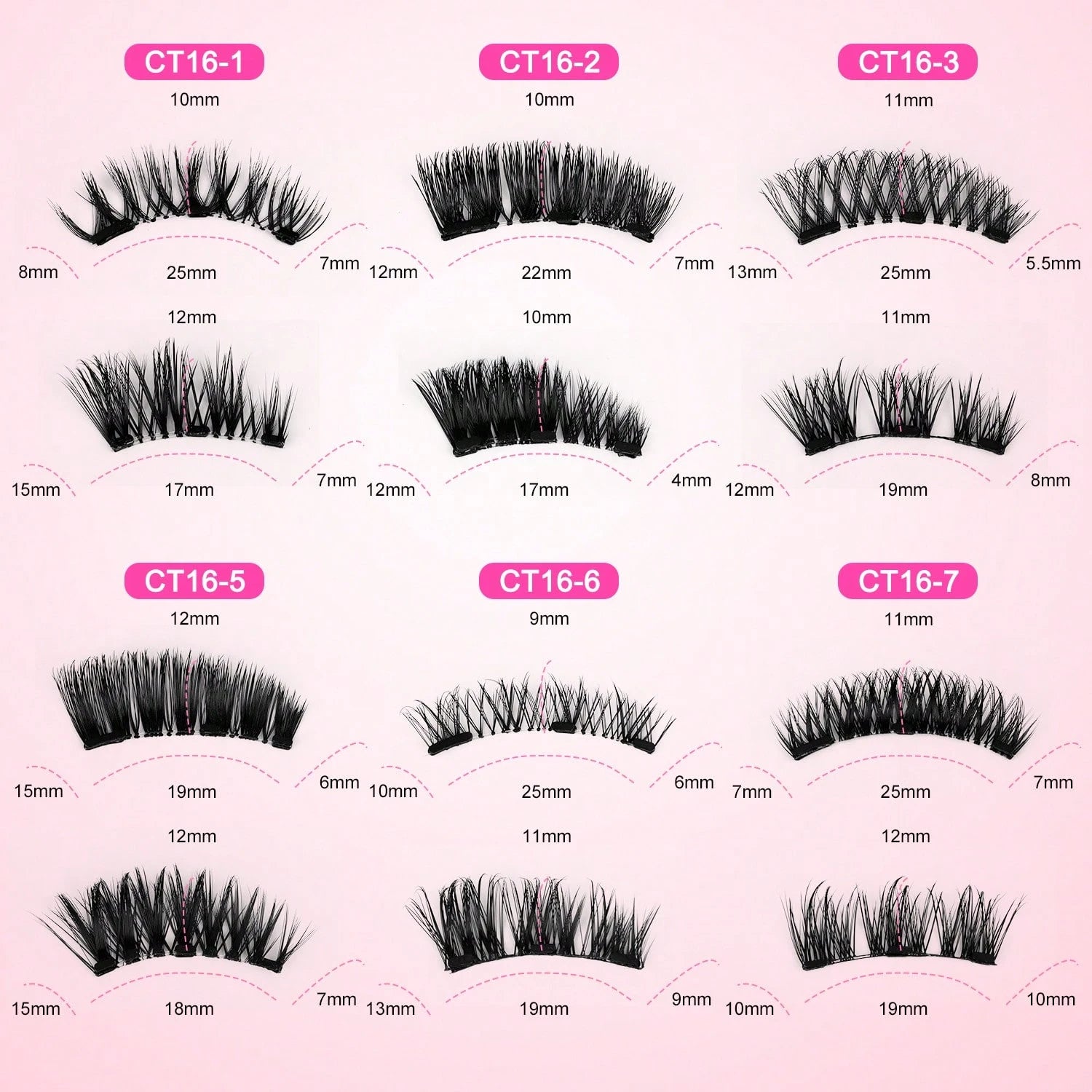 Magnetic Eyelashes 2 Pairs Reusable Magnetic Eyelashes With Applicator No Glue Needed Cat Eye Natural Eyelashes Easy To Wear And Remove