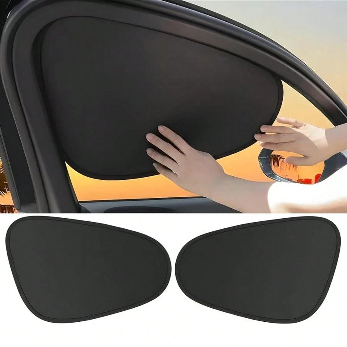 Magnetic Side Window Sun Shade Keeps Cooler Sun Shade UV Rays Privacy Protector, Reuseable Washable Sun Shade For Most Cars, Vhicles, SUV