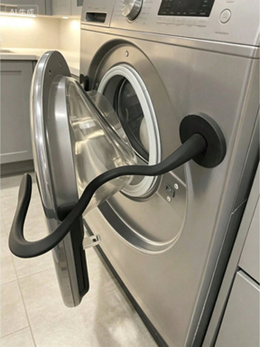Magnetic Silicone Washing Machine Door Holder, Drum Washing Machine Door Fixed Support, Flexible Silicone Door Stopper, Magnetic Washing Machine Door Support Hook, Anti-Mold Washing Machine Door Open