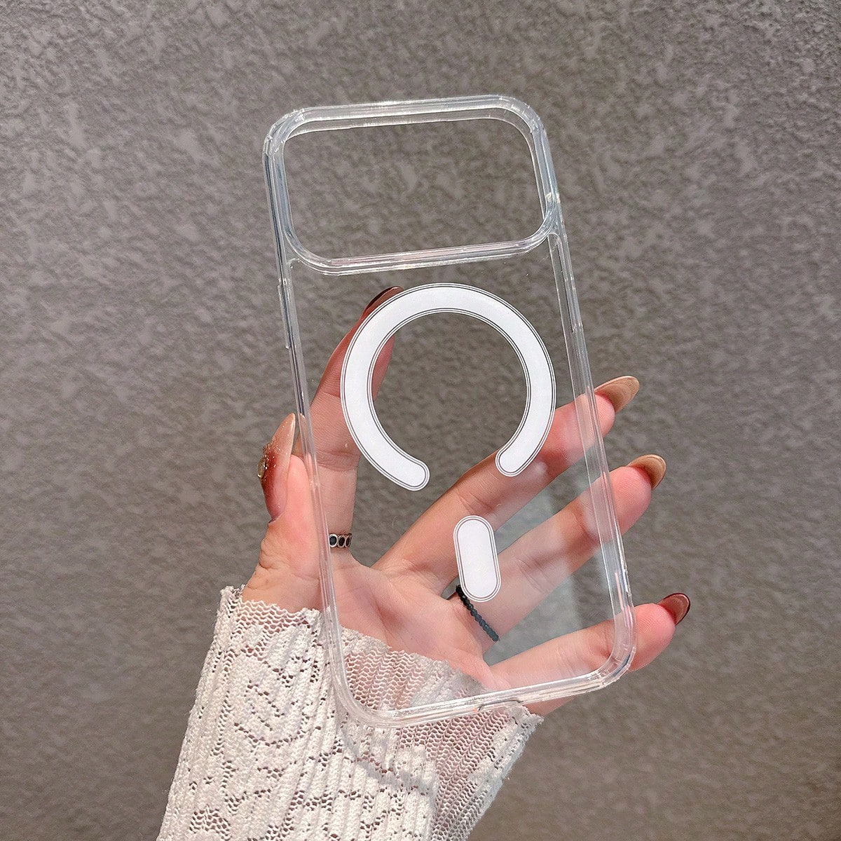 Magnetic Transparent Magnetic Hard Phone Case Suitable For IPhone 17 Pro Max/17 Pro/17/16 Pro Max/16/16 Pro/16 Plus/11/15/15 Pro/15 Pro Max/12/13/14 Pro Max/12 Pro/12 Pro Max/13 Pro/13 Pro Max/14 Pro