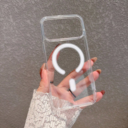 Magnetic Transparent Magnetic Hard Phone Case Suitable For IPhone 17 Pro Max/17 Pro/17/16 Pro Max/16/16 Pro/16 Plus/11/15/15 Pro/15 Pro Max/12/13/14 Pro Max/12 Pro/12 Pro Max/13 Pro/13 Pro Max/14 Pro