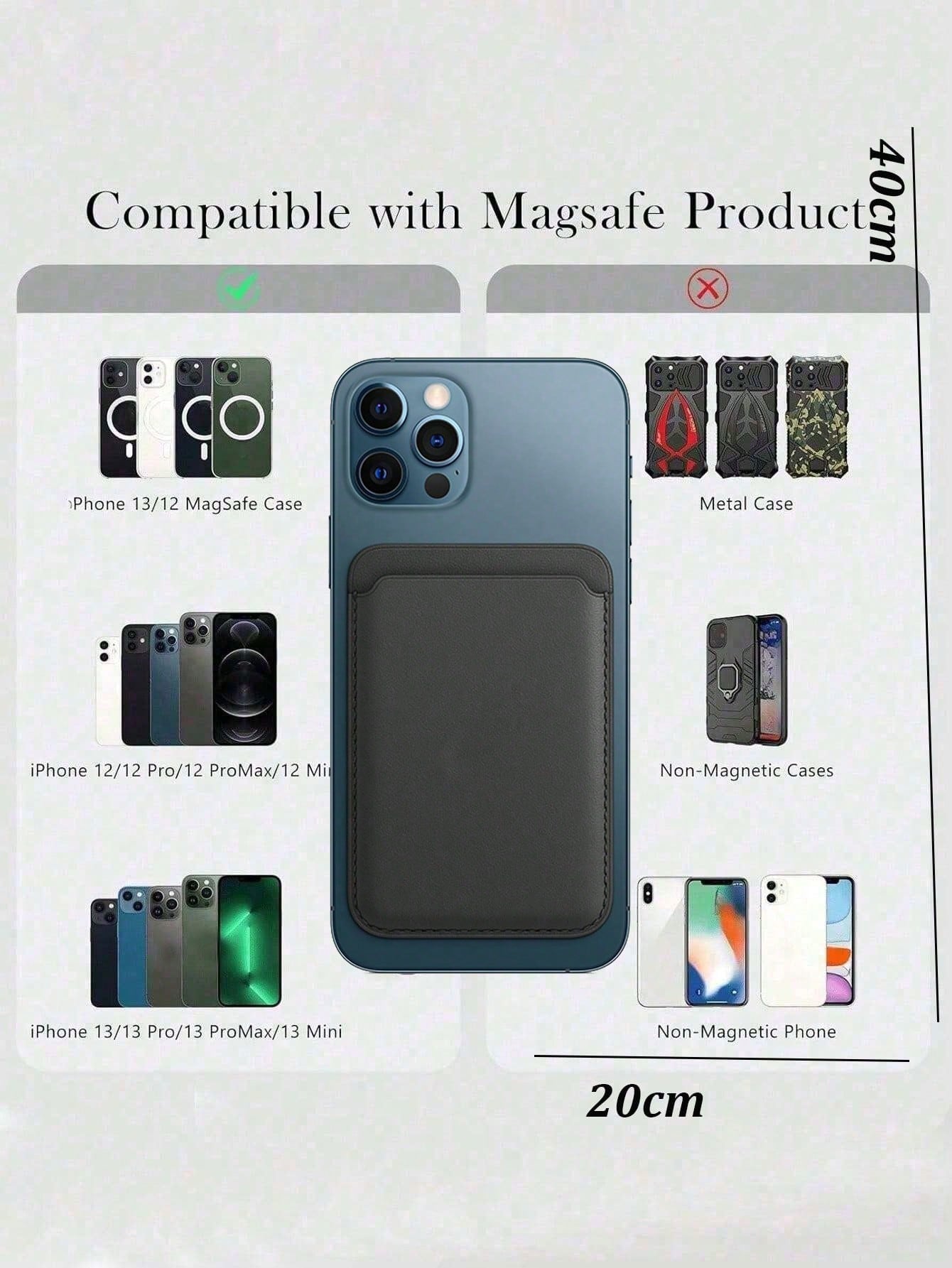 Magnetic Wallet Phone Card Holder, With Wallet Accessories, Compatible With IPhone 16/15/14/13/12 Pro/Pro Max/Plus/Mini Series Phone Cases, Women's Wallet, Mini Wallet, Handbag, Card Holder, Wallet