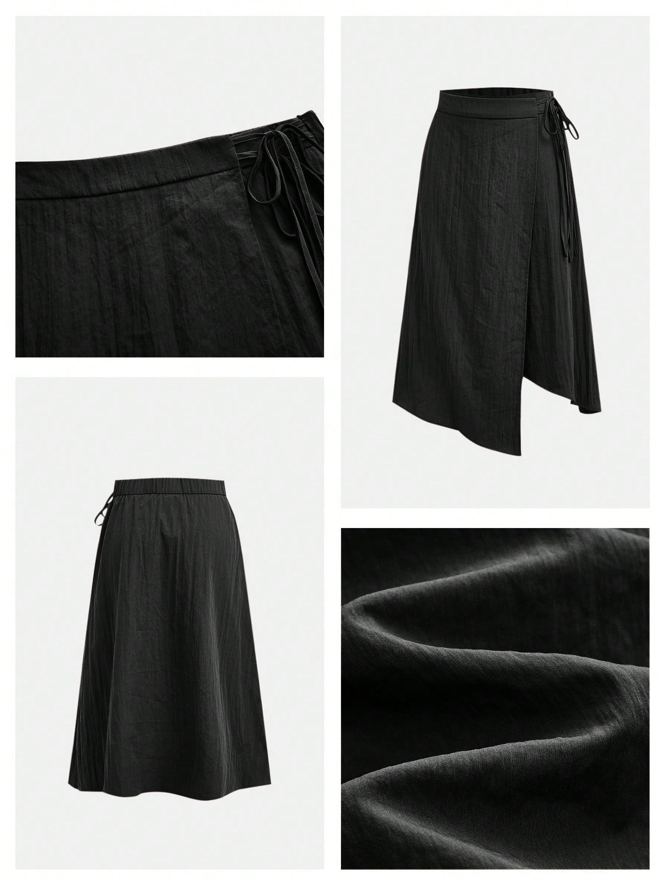 Maija Women's Solid Color Pleated Casual Versatile Daily Wear Skirt