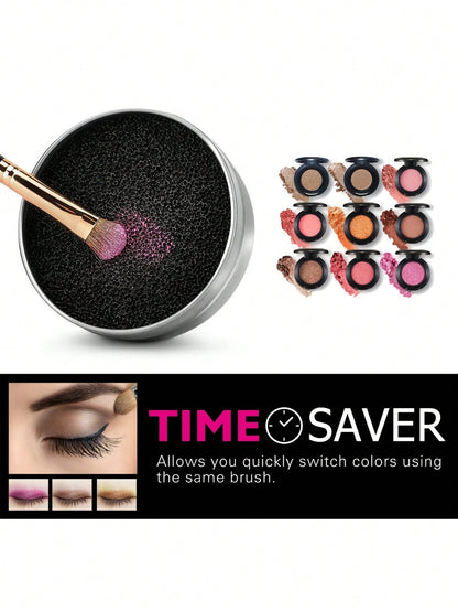 Makeup Brush Cleaner Quick Clean Makeup Tool, 1pc Switch Eyeshadow Color Dry Cleaning Box Reusable,Giveaways