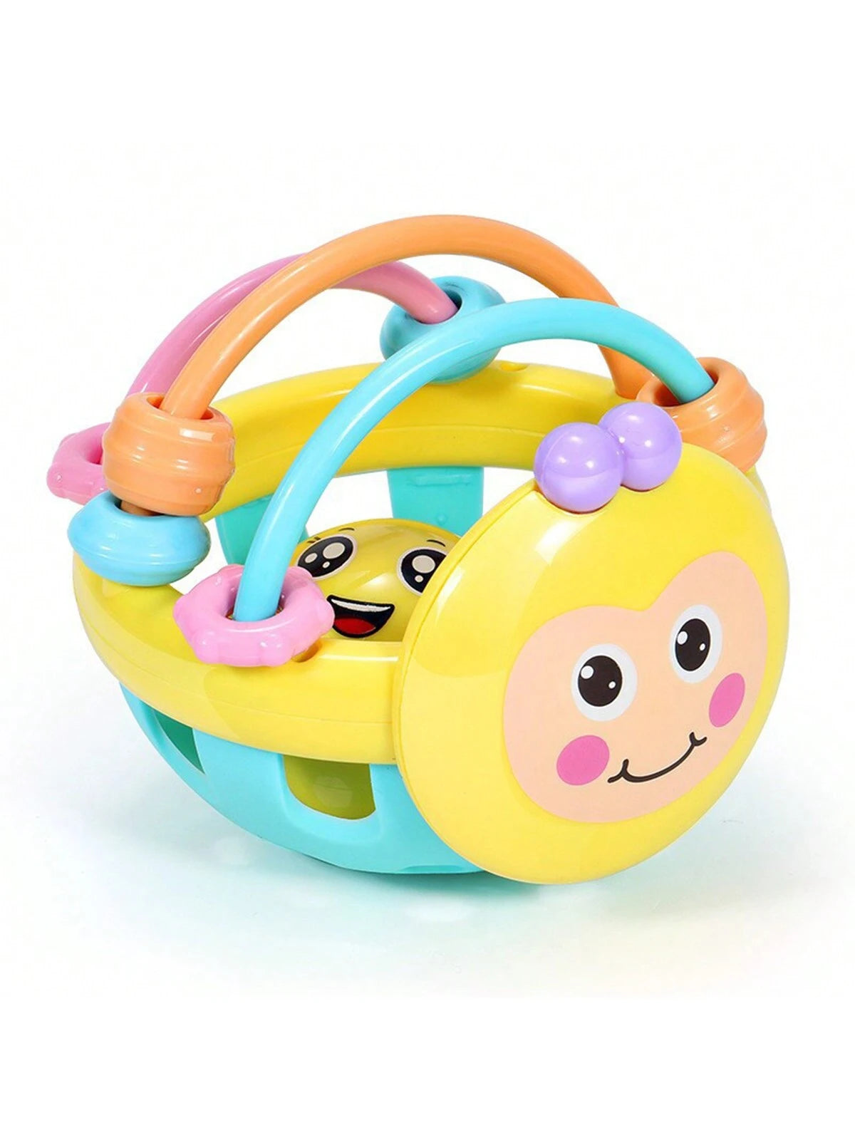 Manhattan Ball Toy For Infants Grasping Toys Rattles And Teethers Baby Toys 6M+Baby's Favorite Gift (Random Accessory Color)