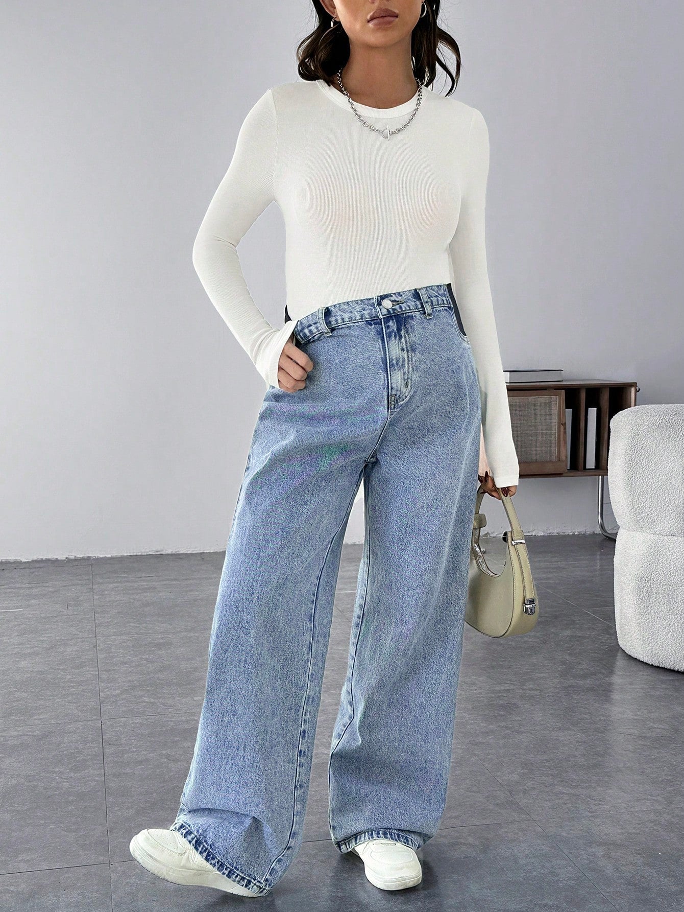Maternity Casual Loose Blue Jeans Women Jeans Baggy Jeans Casual Loose Blue Women's Straight Leg Jeans Thanksgiving Women Wide Waist Mom Jeans