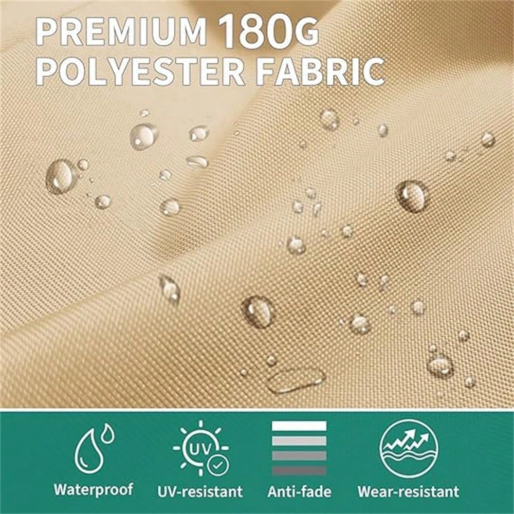 Meiyiu 13FT Large Double-Sided Patio Umbrella- Outdoor Rectangle Market Umbrella With Crank Handle & 12 Durable Ribs, Fade Resistant For Pool, Lawn, Garden, Backyard (No Base Included)