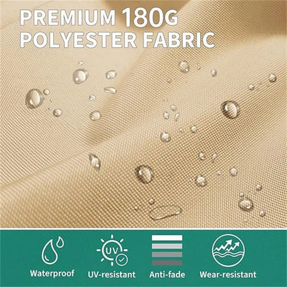 Meiyiu 13FT Large Double-Sided Patio Umbrella- Outdoor Rectangle Market Umbrella With Crank Handle & 12 Durable Ribs, Fade Resistant For Pool, Lawn, Garden, Backyard (No Base Included)