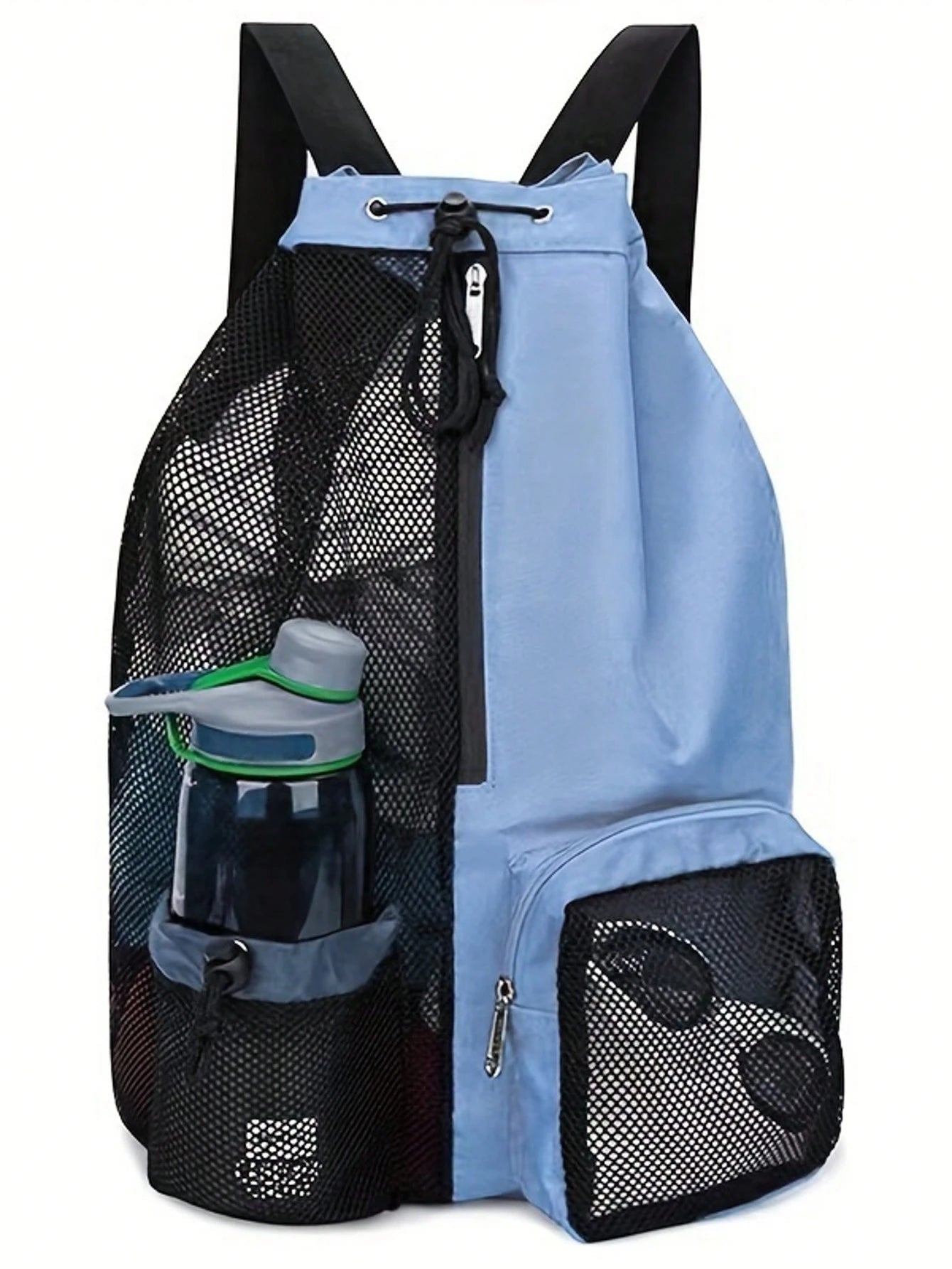 Mesh Drawstring Backpack, Beach Bag, Swimming Bag, Fitness Sports Backpack