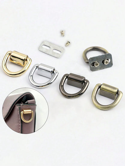 Metal D-Ring Lobster Clasp For Handbags And Crossbody Bags- DIY Wallet Chain Accessories, Detachable DIY Hardware With Screw Accessories, Suitable For Bags And Phone Cases, Tools Not Included