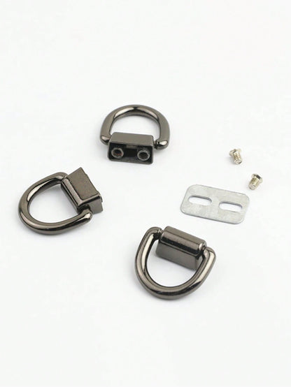Metal D-Ring Lobster Clasp For Handbags And Crossbody Bags- DIY Wallet Chain Accessories, Detachable DIY Hardware With Screw Accessories, Suitable For Bags And Phone Cases, Tools Not Included