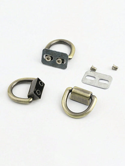 Metal D-Ring Lobster Clasp For Handbags And Crossbody Bags- DIY Wallet Chain Accessories, Detachable DIY Hardware With Screw Accessories, Suitable For Bags And Phone Cases, Tools Not Included