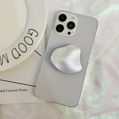 Metallic Fashion Push-Pull Phone Stand, Adhesive Design, Supports Telescopic Folding; Can Firmly Grip Phone, Also Stably Support And Place, Compatible With Most Phone Models. Combines Aesthetics And P