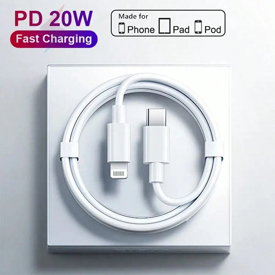 [MFi Certified] 1pc/2pcs USB-C To Lightning Data Cable, Lightning Phone Fast Charging Data Cable, Flash Charging Cable, Compatible With Charger, Fast Charging Cable, USB-C To Lightning Data Cable, Sui