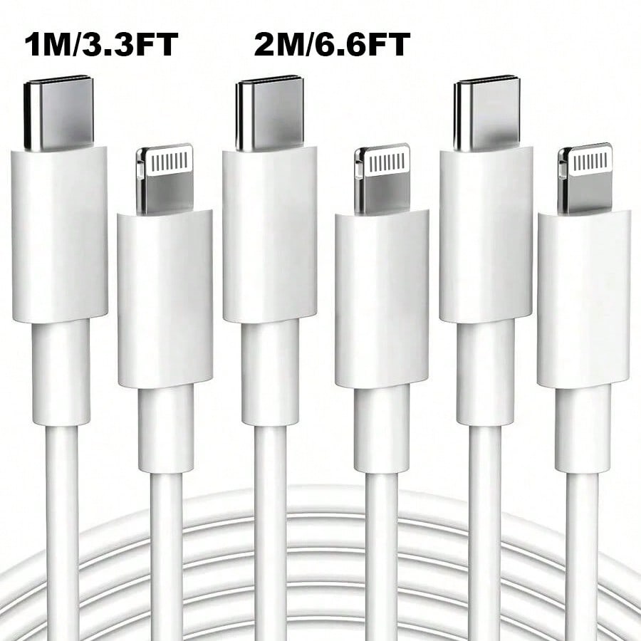 [MFi Certified] 1pc/2pcs USB-C To Lightning Data Cable, Lightning Phone Fast Charging Data Cable, Flash Charging Cable, Compatible With Charger, Fast Charging Cable, USB-C To Lightning Data Cable, Sui