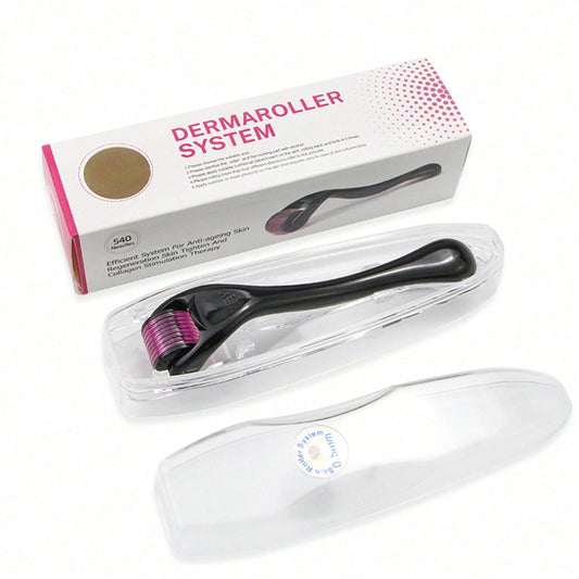 Microneedle Roller (192 Needles/ 540 Needles)- Black & Purple; 3-In-1 Microneedle Roller (540 Needles- 0.5mm); Microneedle Roller (180 Needles, 600 Needles, 1200 Needles)