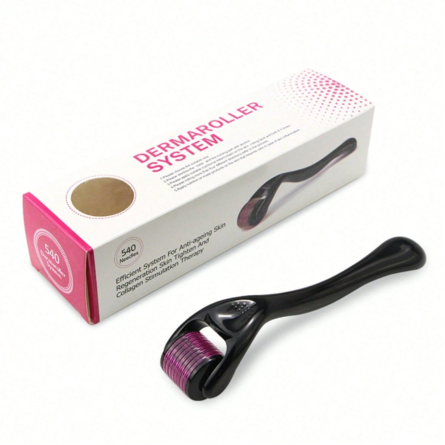 Microneedle Roller (192 Needles/ 540 Needles)- Black & Purple; 3-In-1 Microneedle Roller (540 Needles- 0.5mm); Microneedle Roller (180 Needles, 600 Needles, 1200 Needles)