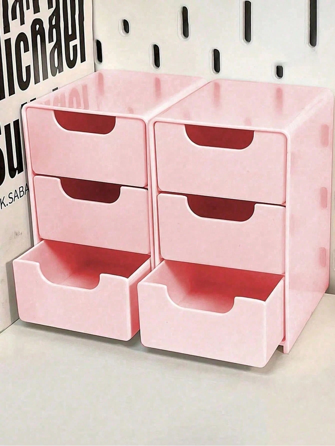Mini 3-Tier Drawer Storage Box, Suitable For Storing Jewelry, Hair Accessories, Earrings And Other Small Items, Can Be Used In Furniture, Office, Study, Bedroom, Bathroom. 3-Tier Desktop Storage Box