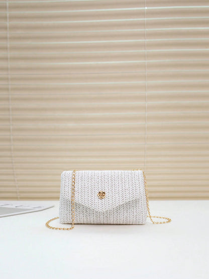 Mini Fashionable Flap Chain Crossbody Bag, Women's Shoulder Messenger Bag For Phone, Gift, Vacation, Shopping
