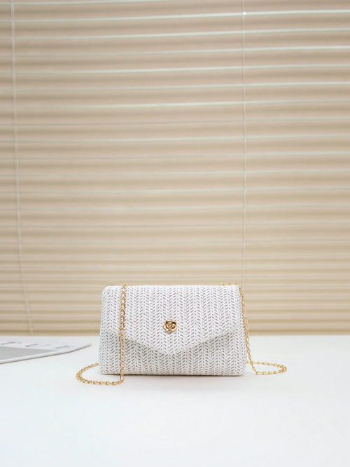 Mini Fashionable Flap Chain Crossbody Bag, Women's Shoulder Messenger Bag For Phone, Gift, Vacation, Shopping