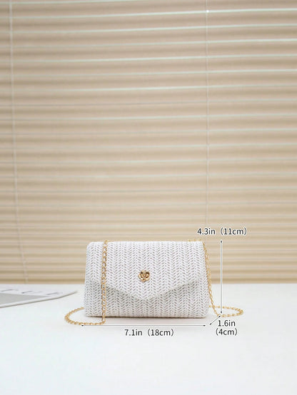 Mini Fashionable Flap Chain Crossbody Bag, Women's Shoulder Messenger Bag For Phone, Gift, Vacation, Shopping