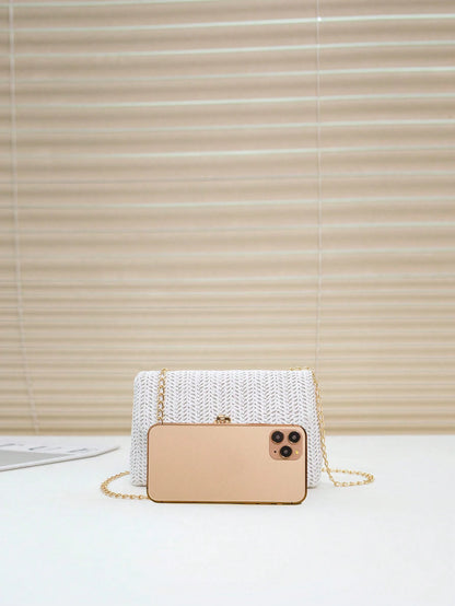 Mini Fashionable Flap Chain Crossbody Bag, Women's Shoulder Messenger Bag For Phone, Gift, Vacation, Shopping